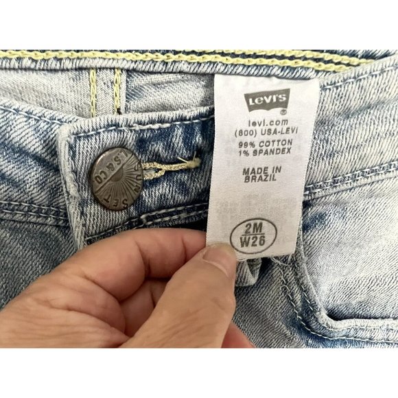 Levi’s Denizen Mid Rise Skinny Jeans Levis Stretch Jean Womens Size 2M 26x30 - Picture 4 of 6